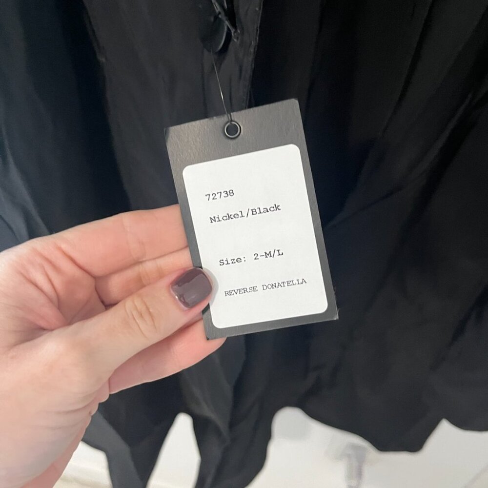 NEW Mycra Pac Nickel/Black Reverse Donatella Raincoat Size Medium/Large - Picture 3 of 8